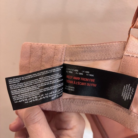 ASHLEY GRAHAM Sz 42G Diva Demi Cup Underwire Padded Sheer Adjustable Bra NWOT - Picture 7 of 8